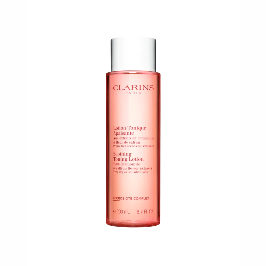 Clarins Lotion Tonique Apaisante Peles Muito Secas ou Sensíveis aux extrait de camomille & de fleur de safran