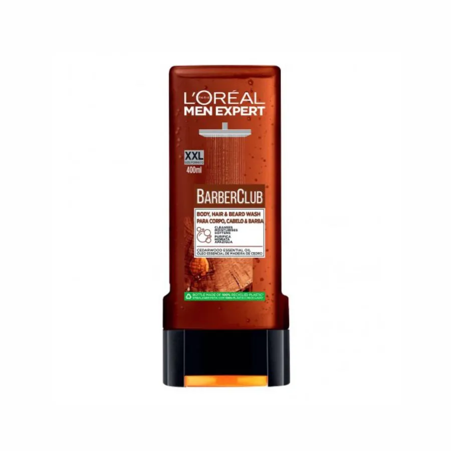 L’Oréal Men BarberClub Gel Douche Corpo, Cabelo & Barba