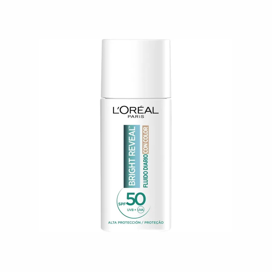 L'Oréal Bright Reveal Niacinamida + Pigmentos Brilhantes Fluído Claro SPF50