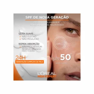 L'Oréal Men Hydra Energetic Fluído SPF50+ com Vitamina C - Image 2