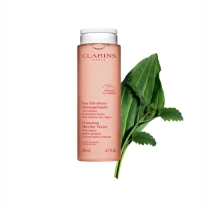 Clarins Eau Micellaire Démaquillante Peles Sensíveis aux extraits de gentiante jaune & mélisse des alpes - Image 3
