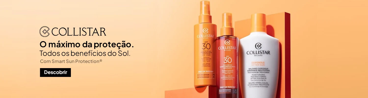 Vários protetores solares sob fundo cor de laranja