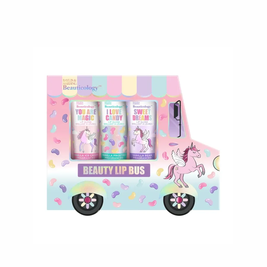 B&H Beauticology Beauty Lips Bus Lip Gloss 3x
