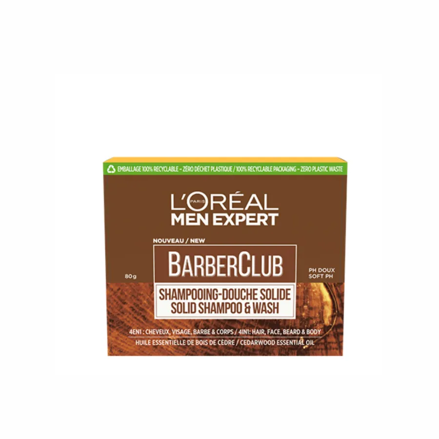 L'Oréal Men Barber Club Shampoo Sólido 4in 80grs