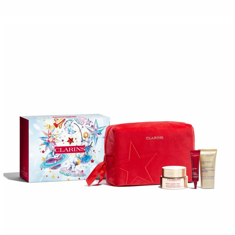 Coffret Clarins Nutri-Lumière Jour Crème Todo o Tipo de Peles