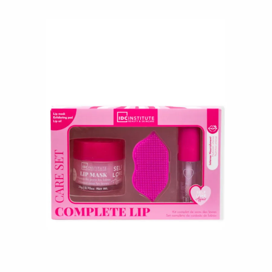 IDC Institute Complete Lip Exfoliant Pad + Lip Oil + Lip Mask